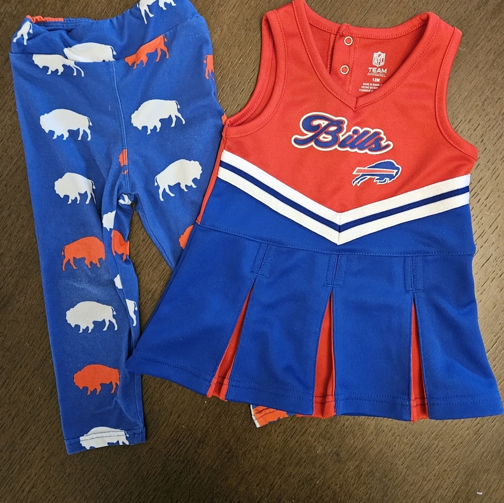 Buffalo Bills Baby 12 Month Cheerleader Lot
